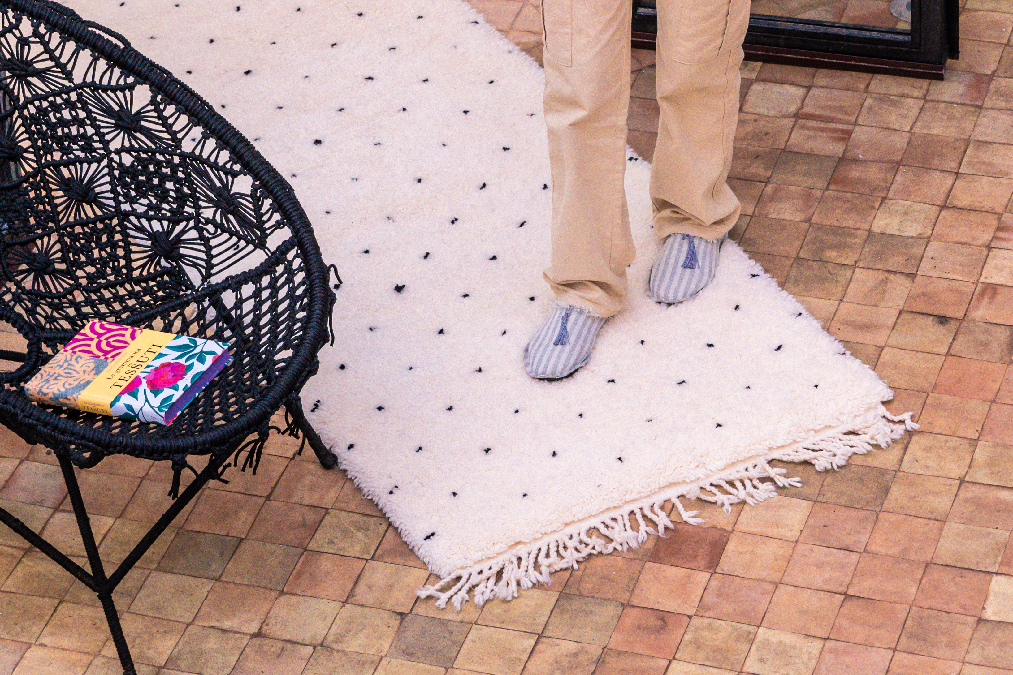 Dot Runner Rug | Hand-woven Ourain Rug | Ima Rugs