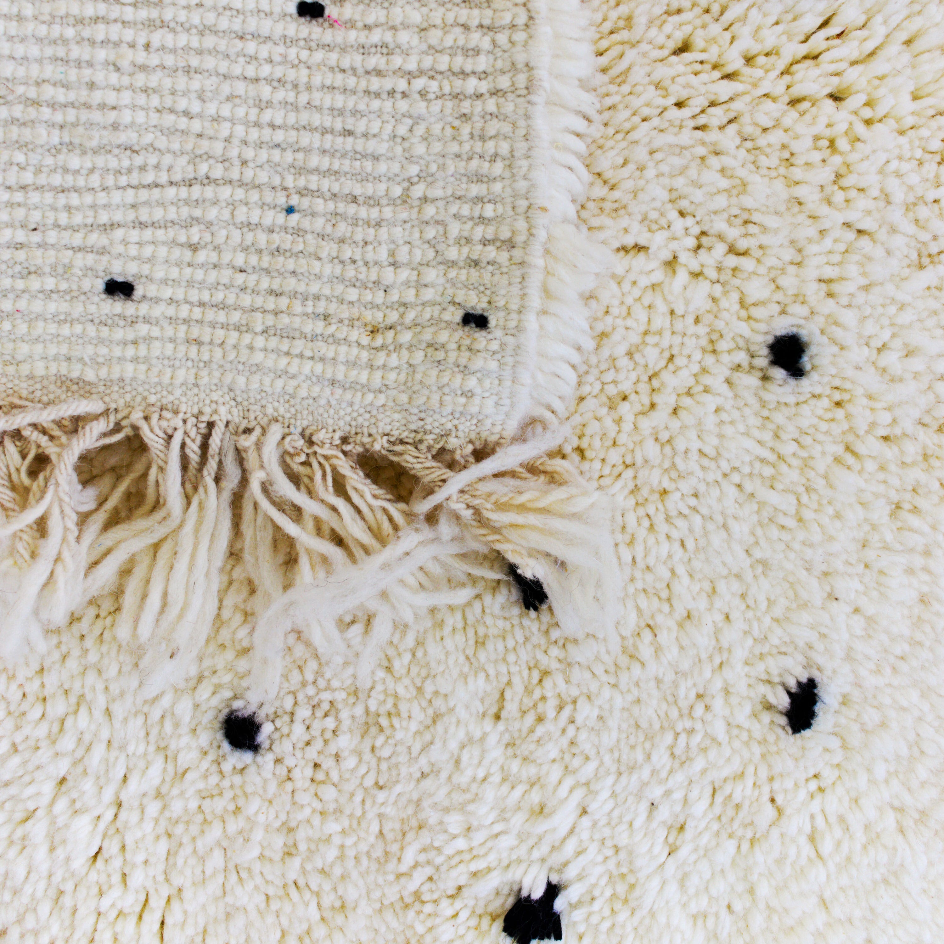 Classic Dot Ourain | Black & White Dot Rug | Ima Rugs
