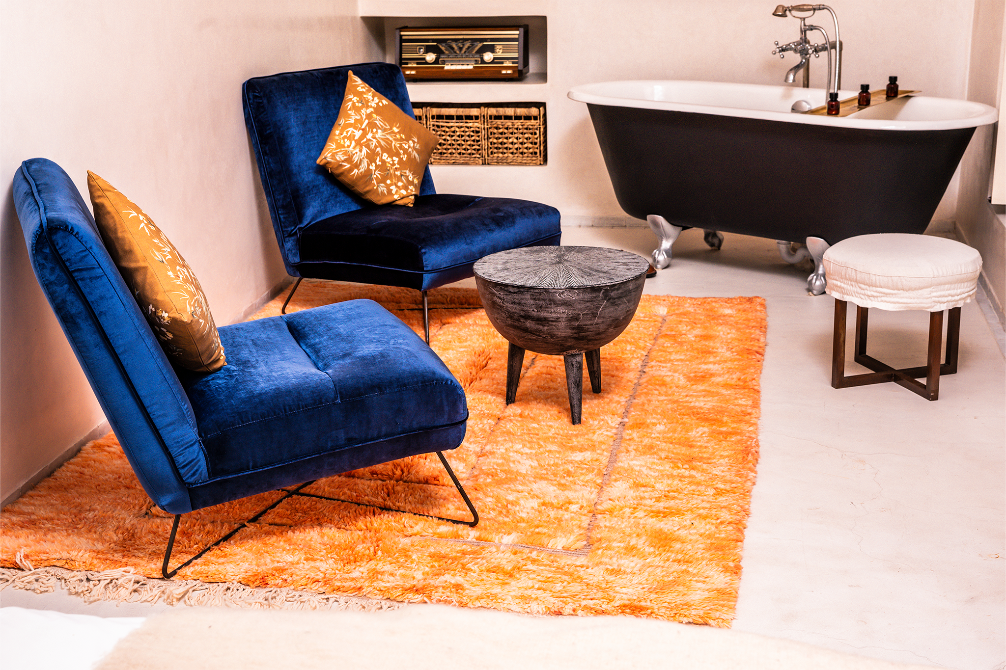 Salmon Windows Mat | Stylish Hardwood Floor Rug | Ima Rugs