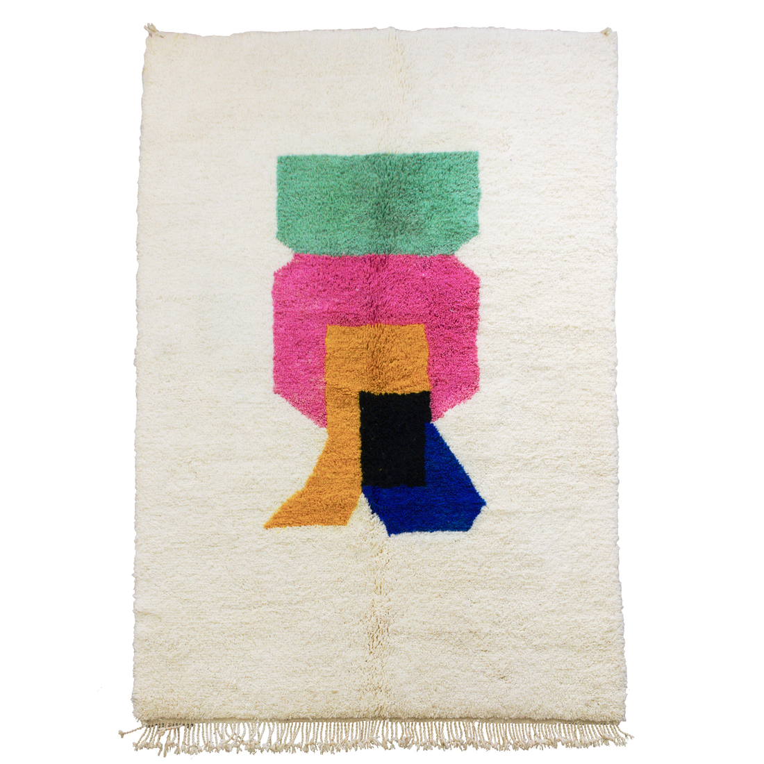 Handwoven Pastel Rug | Moroccan Person Rug | Ima Rugs