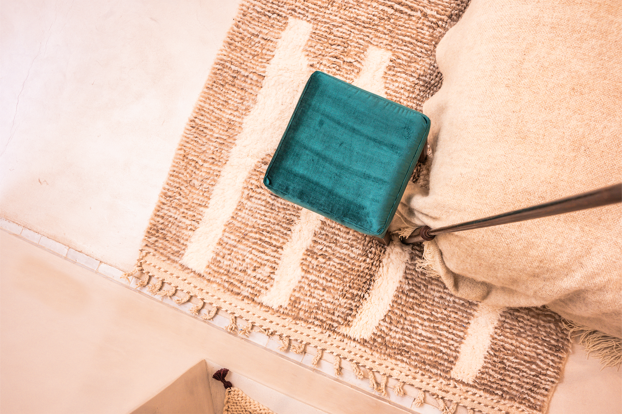 Taupe Lines Rug | Pop Color Neutral Carpet | Ima Rugs