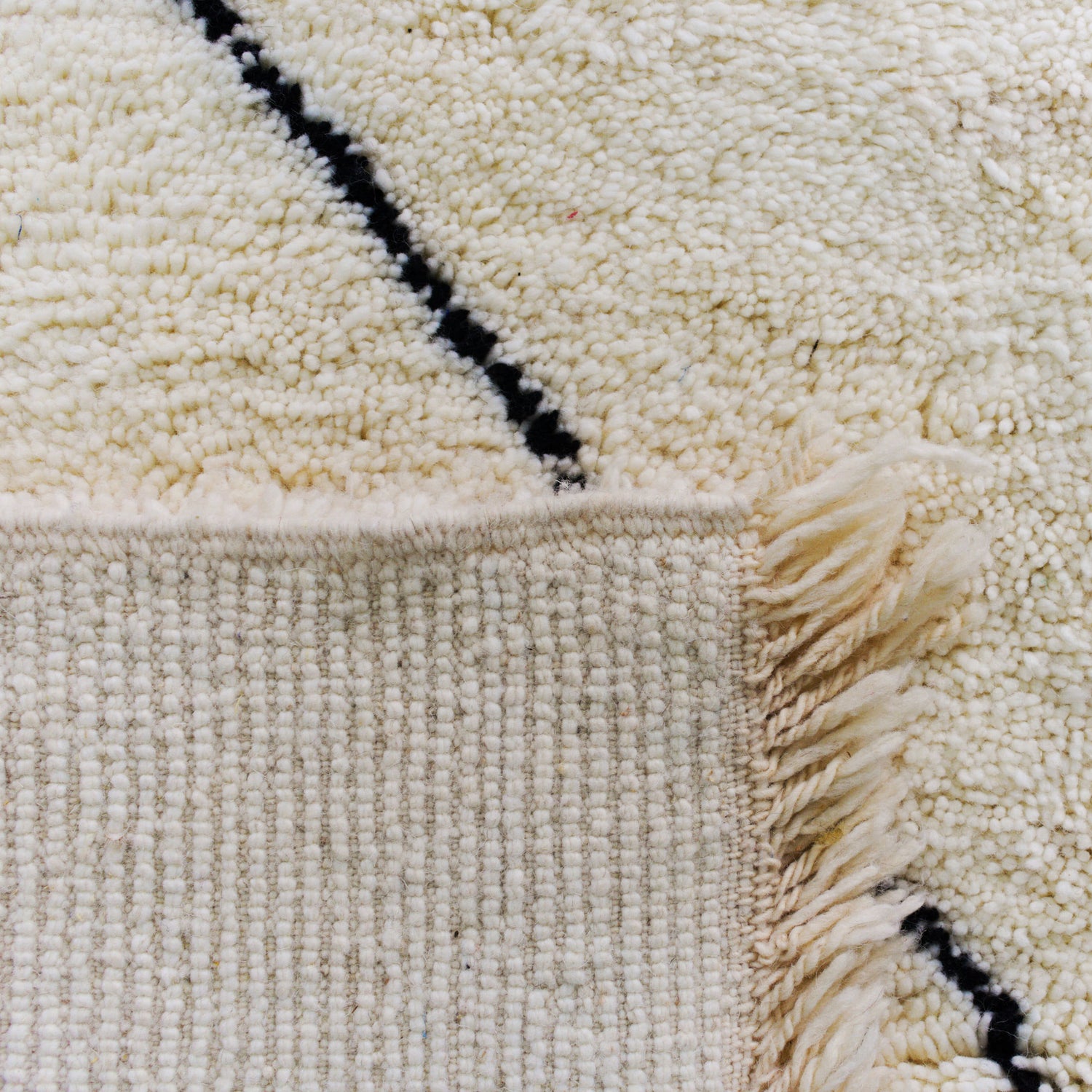 Black Beni Rug | Vertical Beni Rug | Ima Rugs