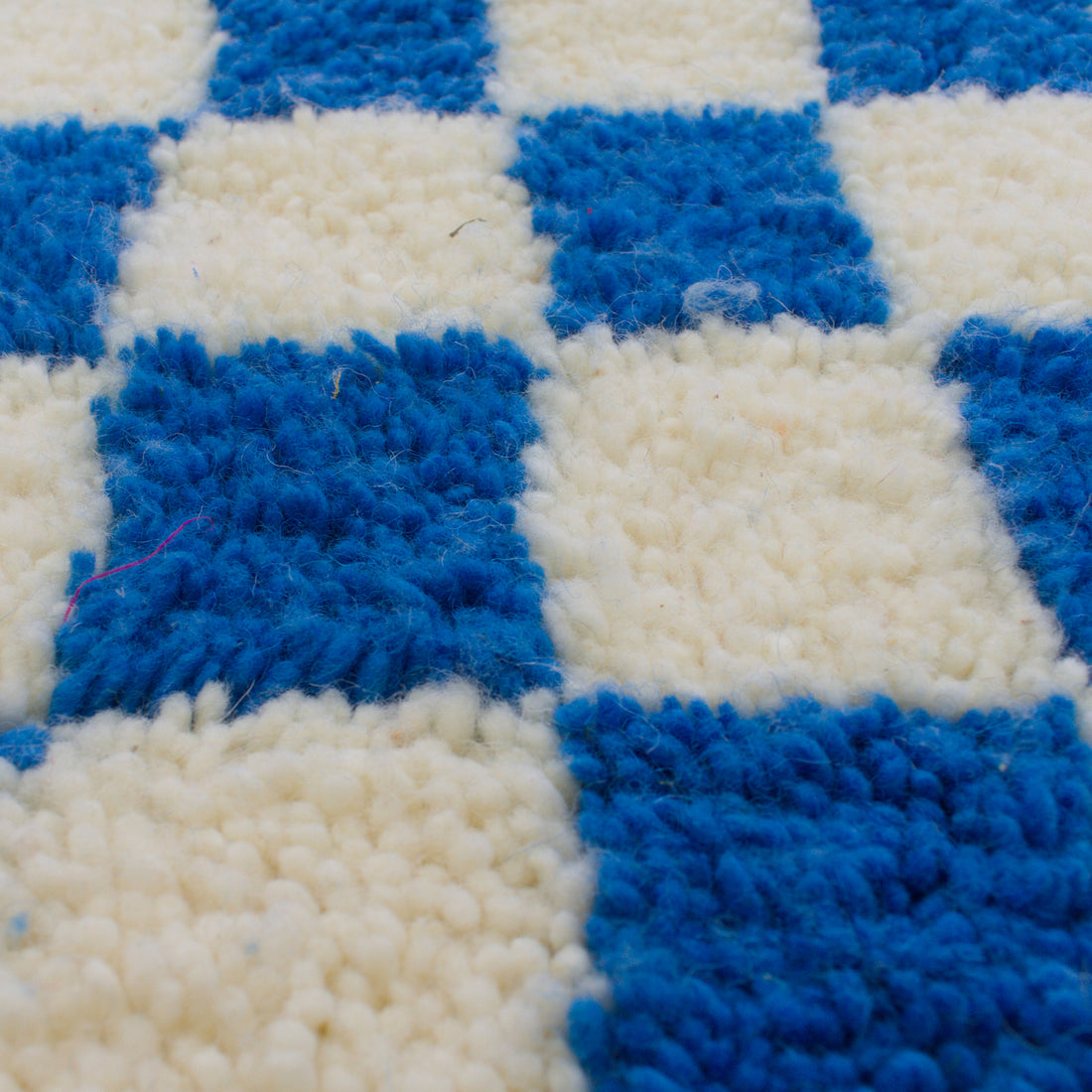 Blue Checkered Runner Rug | Checkerboard rug | Ima Rugs