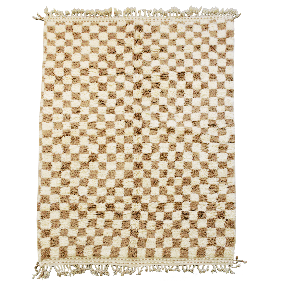 Taupe Checkered Rug | Dynamic Neutral Carpet | Ima Rugs